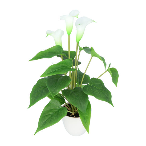 Kopu® 2 stuks Calla Kunstplant 44 cm - Zantedeschia Bekerplant Wit
