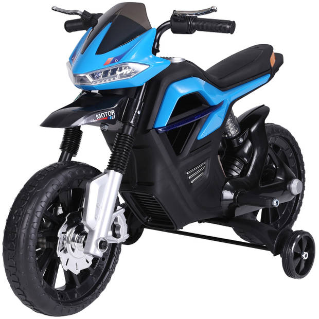 Elektrische Kindermotor - Elektrische Kinderscooter - Speelgoed - Vanaf 3 jaar - max. 3 km / u - Blauw 105 x 52,3 x...