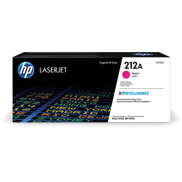 HP toner 212A, 4.500 pagina's, OEM W2123A, magenta