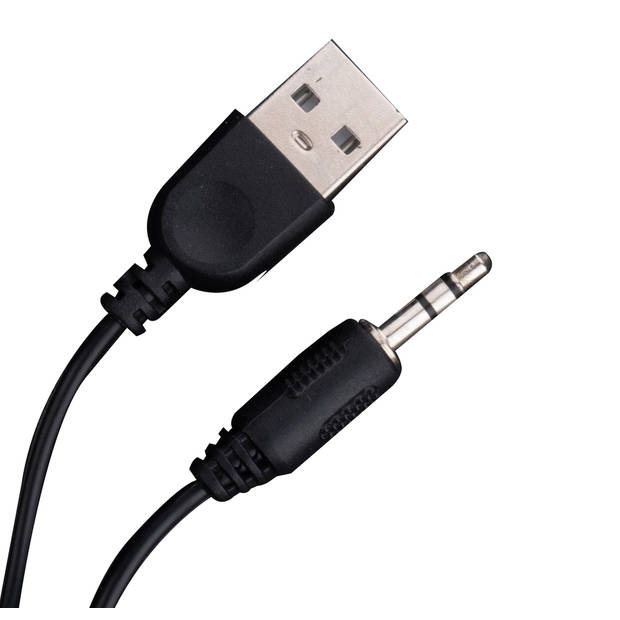 No Fear Speakerset - 3 Stuks - Lichtgevend - USB-aanlsuiting - Bluetooth/ Aux - Zwart