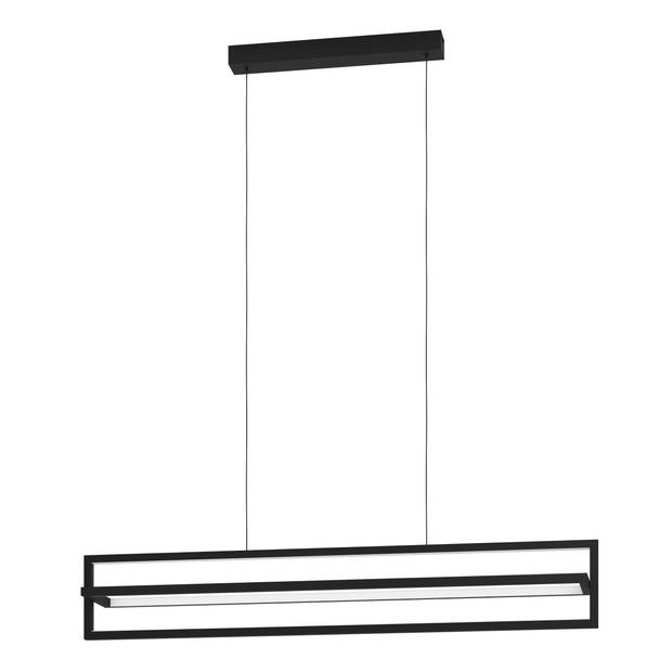 EGLO Siberia Hanglamp - LED - 78 cm - Zwart/Wit - Dimbaar