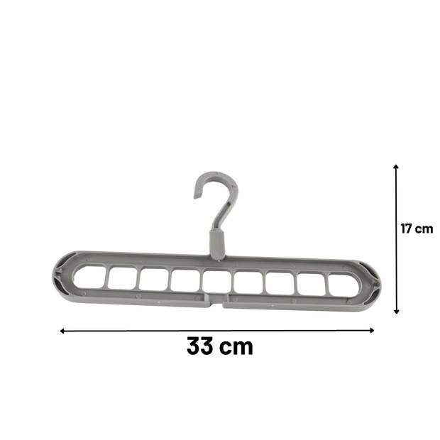 Orange85 Kledingkast Organizer Opbergsysteem - Kledinghanger - Ruimtebesparend - 9 hangers - 2 stuks