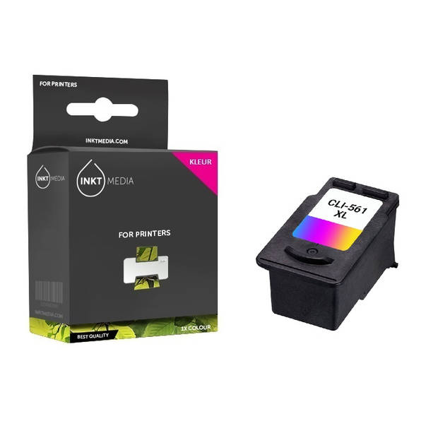 Inktmedia® - Inktcartridge - Geschikt voor Canon CL-561XXL inktcartridge kleur hoge capaciteit - Cartridge met Inkt