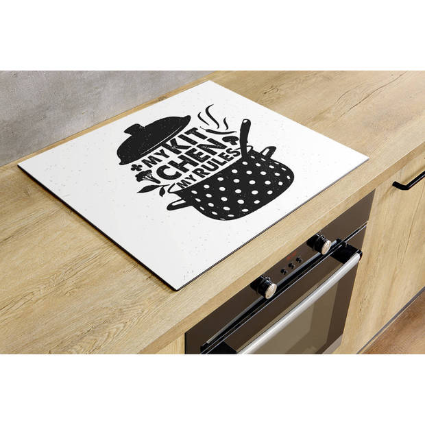 Inductiebeschermer - My Kitchen My Rules - 60x52 cm