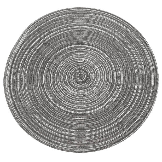 Krumble Placemat rond - Zilver/grijs