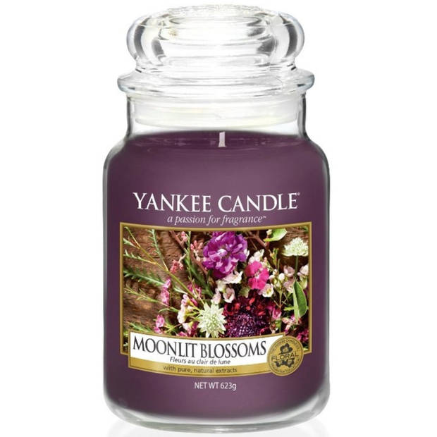 Yankee Candle - Moonlit Blossoms geurkaars - Large Jar - Tot 150 branduren