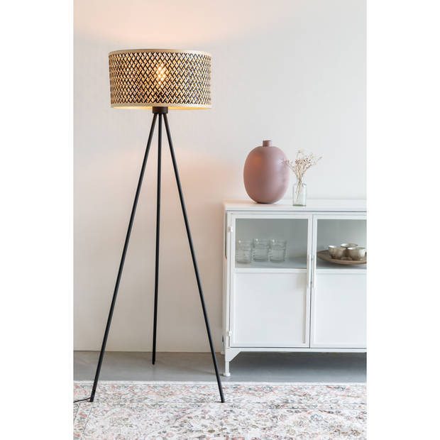 Housecraft Isla Vloerlamp Bamboo - Beige