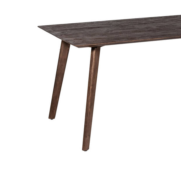 Giga Meubel - Eettafel Donkerbruin - Mangohout - 150cm - Tafel Oslo