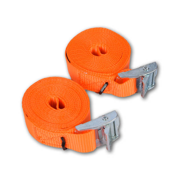 2x Lashing strap Spinbinder Elastic & metal Orange spider tie bicycle Maximum working load:100kg