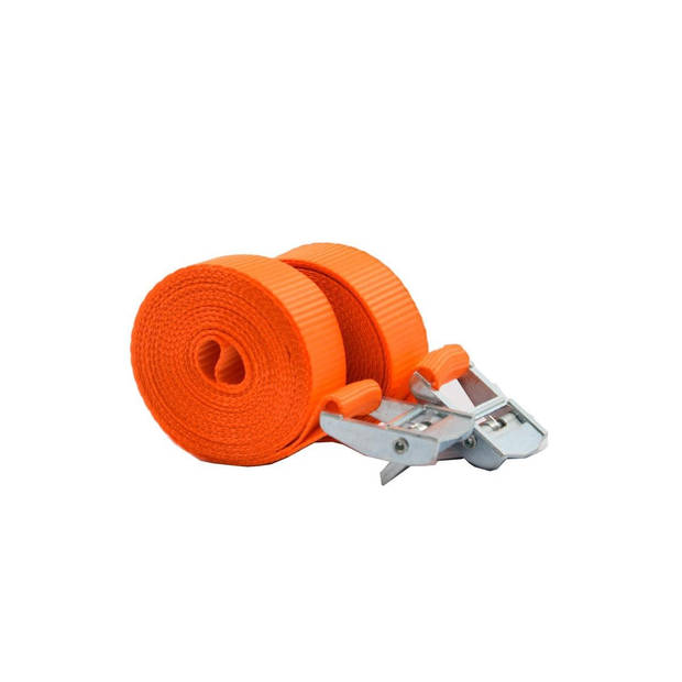 2x Snelbinder Spinbinder Elastiek & metaal Oranje spinbinder fiets Maximale werklast:100kg Verstelbaar en
