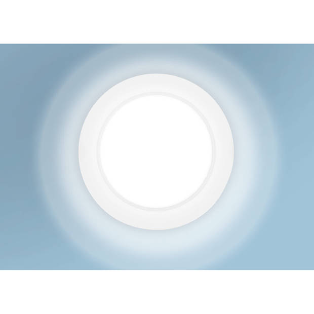 LED Downlight Pro - Aigi Trinko - Opbouw Vierkant 6W - Helder/Koud Wit 6500K - Mat Wit - Kunststof