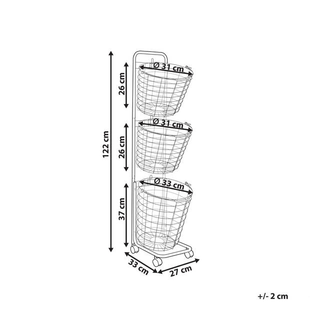 Beliani AYAPAL - Accessoires-Zilver-Metaal