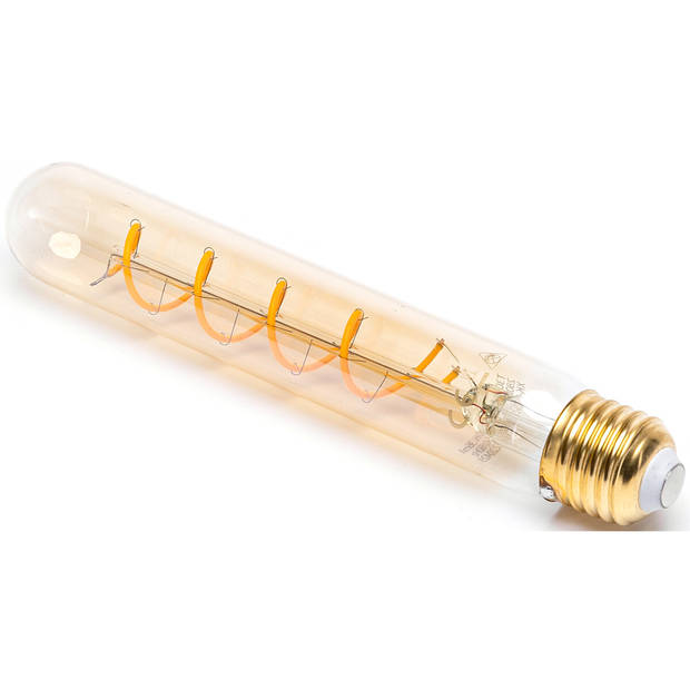 LED Lamp - Aigi Glow T30 - E27 Fitting - 4W - Warm Wit 1800K - Amber
