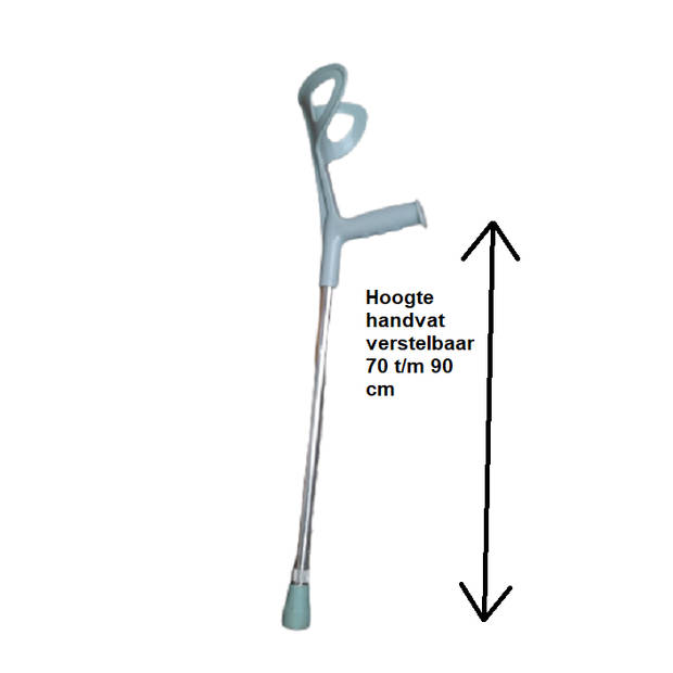 Elleboogkruk - krukken voor revalidatie open manchet 1 stuk
