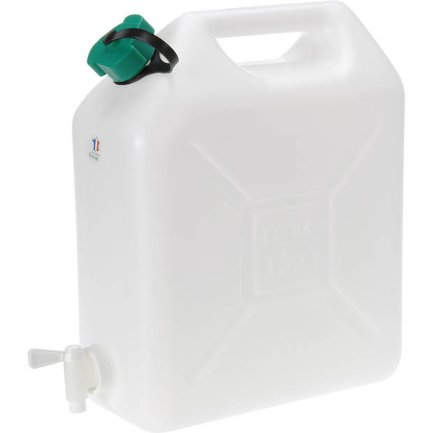 Jerrycan voor water - 10 liter - Kunststof - met kraantje en dop - Jerrycan voor water