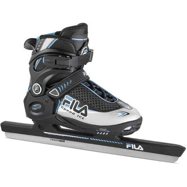 Norenschaats Fila Wizy Ice Speed - Verstelbaar 35-38 - Zwart/Blauw