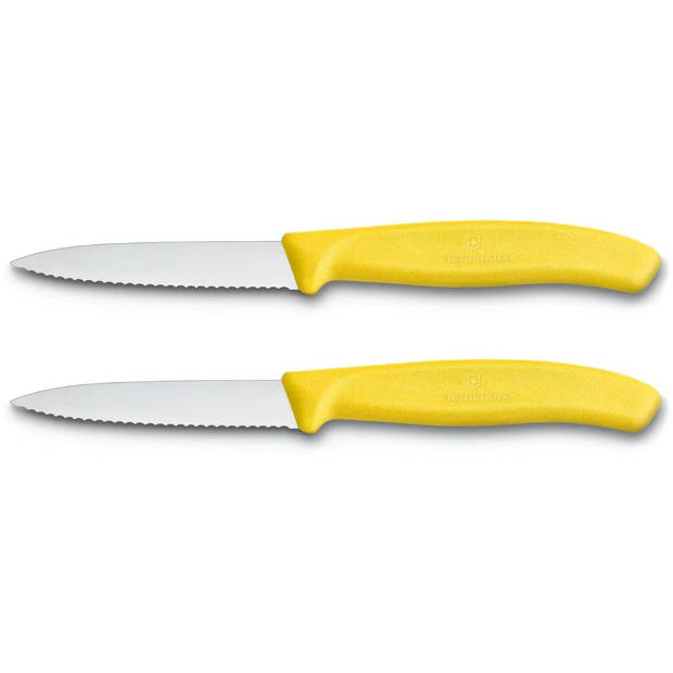 Victorinox Schilmes Swiss Classic - Geel - Gekarteld - 2 stuks