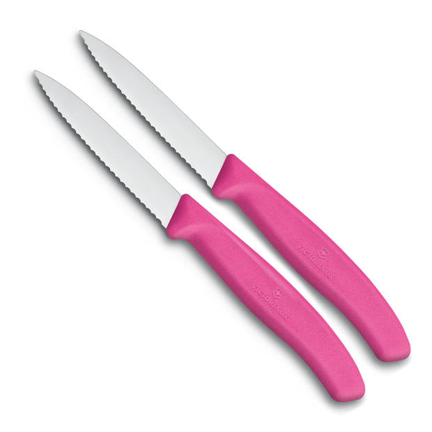 Victorinox Schilmes Swiss Classic - Roze - Gekarteld - 2 stuks