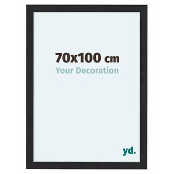 Fotolijst 70x100cm Zwart Houtnerf MDF Como