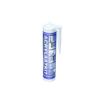 Acrylaat kit - Acrylaatkit - Overschilderbaar - Universeel - Voor binnen & buiten - Wit - 310ml