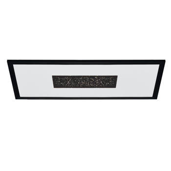 EGLO Marmorata Plafondlamp - LED - 59,5 cm - Zwart/Wit