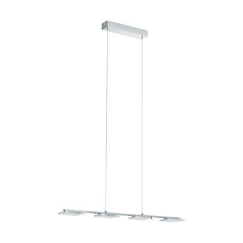 EGLO Cartama - Hanglamp - LED - 78cm - Chroom - Helder, Gesatineerd