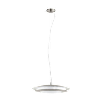 EGLO Moneva-C Hanglamp - LED - Ø 48,5 cm - Grijs/Wit - Dimbaar