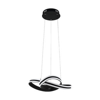 EGLO Corredera Hanglamp - LED - Ø 50 cm - Zwart/Wit
