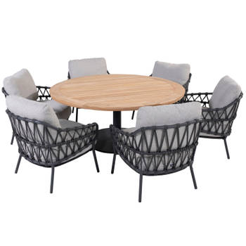 4 Seasons Calpi/Saba Ø160 cm. - Low dining - ronde tuinset