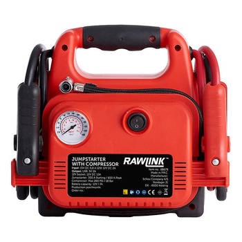 RawLink Jumpstarter Set met Compressor - 4-in-1