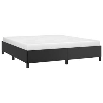 vidaXL Bedframe kunstleer zwart 180x200 cm