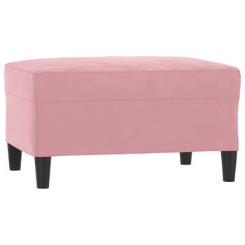 vidaXL Voetenbank 70x55x41 cm fluweel roze