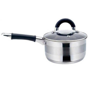 Kinghoff - steelpan met deksel - rvs - 1 liter