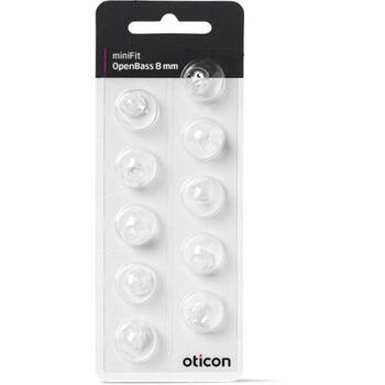 Oticon OpenBass dome miniFit 8mm 10 stuks tip - oorstukje - oortje