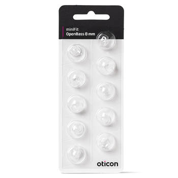 Oticon OpenBass dome miniFit 8mm 10 stuks tip - oorstukje - oortje
