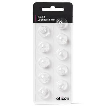 Oticon OpenBass dome miniFit 6mm 10 stuks