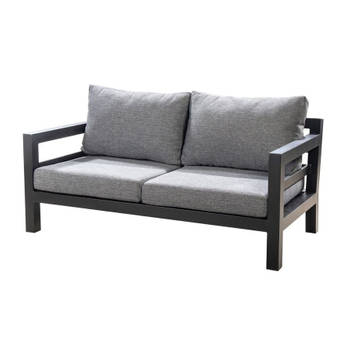 Midori sofa 2 seater alu dark grey/mixed grey