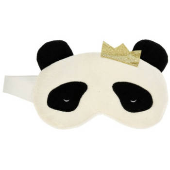 Kinder slaapmasker/oogmasker panda - zwart/wit - Slaapmaskers