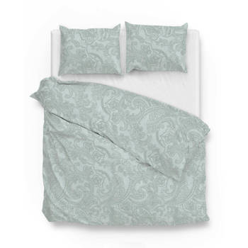 Zo Home Dekbedovertrek Katoen Paisley di Lino - mint groen 260x200/220cm