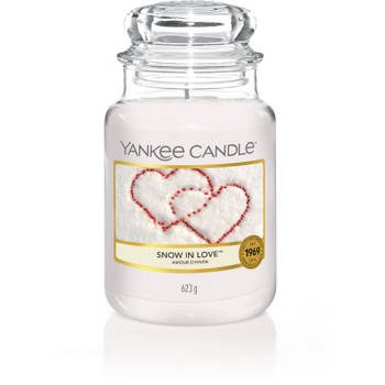 Yankee Candle - Snow In Love geurkaars - Large Jar - Tot 150 branduren