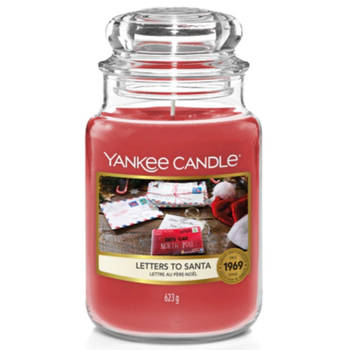 Yankee Candle - Letters To Santa geurkaars - Large Jar - Tot 150 branduren