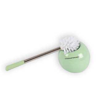 Handige Groene Toiletborstel met Houder - 13x37cm - Perfect voor Dagelijkse Reiniging