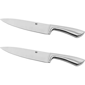 Stainless steel chef's knife 2 pieces - Chef's knife 33.5 cm