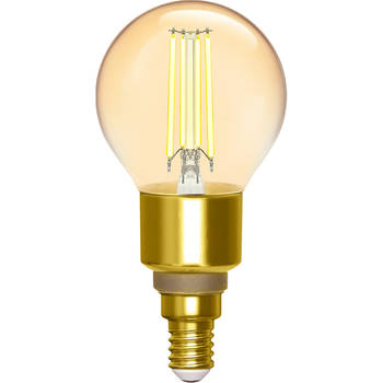 LED Lamp - Filament - Smart LED - Aigi Delano - Bulb G45 - 4.5W - E14 Fitting - Slimme LED - Wifi LED + Bluetooth -