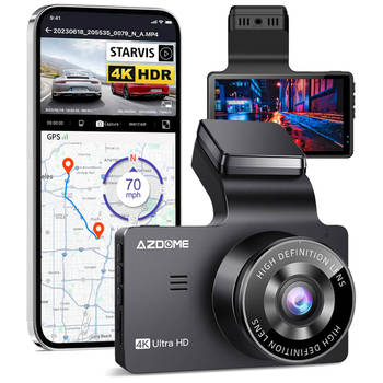 AZDome M63 Pro True 4K 64gb Wifi GPS dashcam