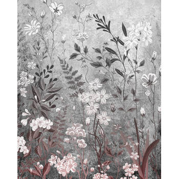 Fotobehang - Moonlight Flowers 200x250cm - Vliesbehang