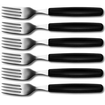 Victorinox tafelbestek vork zwart (Set van 6)