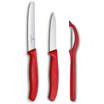 Victorinox Messenset Swiss Classic - Rood - 3-delig