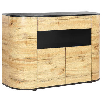 Beliani JEROME - Sideboard-Lichte houtkleur-MDF