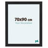 Fotolijst 70x90cm Zwart Houtnerf MDF Como